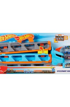 Грузовик-транспортер Hot Wheels Супергонки 2 в 1, от 4 лет, 10*56*25 см (GVG37)