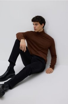 Reserved - Гольф з віскозою - коричневий - 042FR-88M