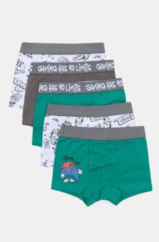 Бавовняні боксерки, набір з 5 штук - різнобарвний
