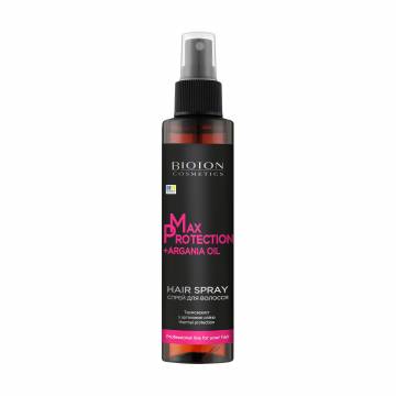 Спрей для волос Bioton Cosmetics Max Protection + Argania Oil, 150 мл Спрей для волос Bioton Cosmetics Max Protection + Argania Oil, 150 мл