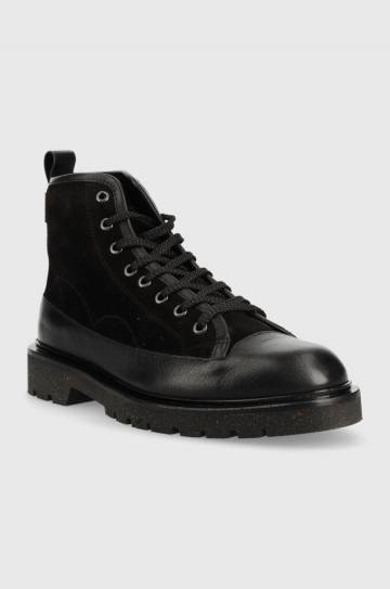 Кожаные ботинки PS Paul Smith Buhl мужские цвет чёрный Кожаные ботинки PS Paul Smith Buhl мужские цвет чёрный