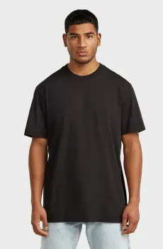 Мужская черная футболка Layered Черный L G-Star RAW D28567,D975