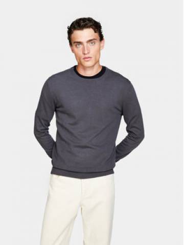 Sisley Светр 10F2S1C78 Сірий Slim Fit Sisley Светр 10F2S1C78 Сірий Slim Fit