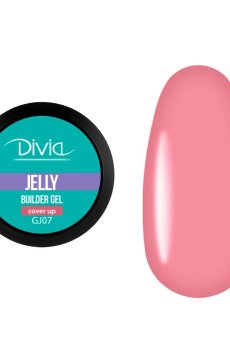 Гель для наращивания ногтей Divia Jelly Builder Gel GJ07 Cover Up, 5 г