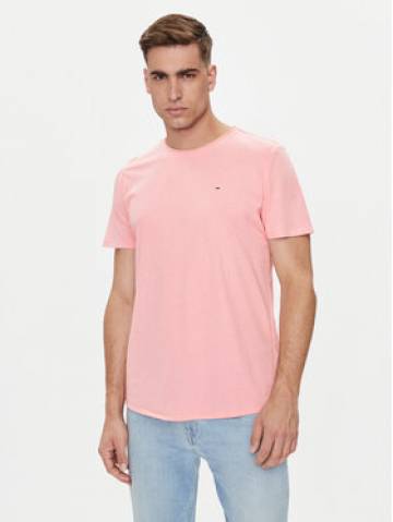 Tommy Jeans Футболка Jaspe DM0DM09586 Рожевий Slim Fit Tommy Jeans Футболка Jaspe DM0DM09586 Рожевий Slim Fit