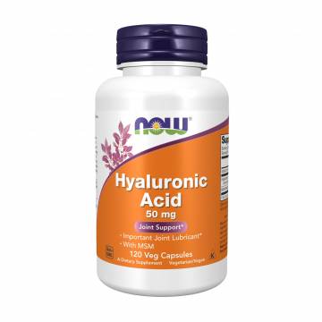 Гиалуроновая кислота и МСМ NOW foods Hyaluronic Acid 50 мг With MSM, 120 капсул Гиалуроновая кислота и МСМ NOW foods Hyaluronic Acid 50 мг With MSM, 120 капсул