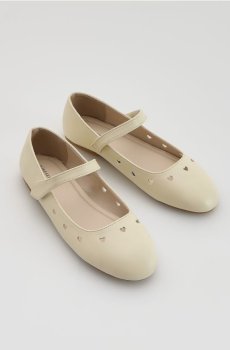 Reserved - Балетки зі штучної шкіри - білий - 823IS-00X