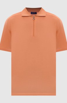 Оранжевое поло из кашемира