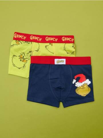 Боксери, 2 пари Grinch - різнобарвний Боксери, 2 пари Grinch - різнобарвний