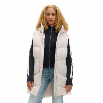 Cropp - Стеганий жилет з капюшоном - бежевий Cropp - Стеганий жилет з капюшоном - бежевий