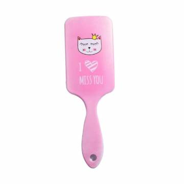 Массажная щетка для волос Cosmo Shop I Miss You прямоугольная, 22*7 см, розовая, 1 шт (CS405P) Массажная щетка для волос Cosmo Shop I Miss You прямоугольная, 22*7 см, розовая, 1 шт (CS405P)