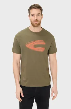 Мужская оливковая футболка Оливковый M Camel Active 409700-7T02-35