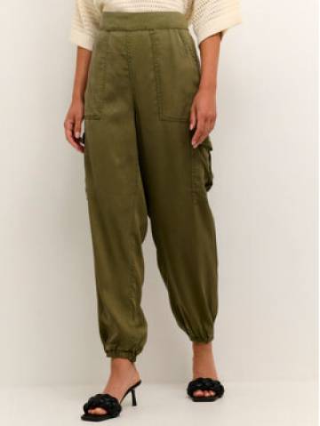 Kaffe Штани з тканини Zilia 10507507 Зелений Relaxed Fit Kaffe Штани з тканини Zilia 10507507 Зелений Relaxed Fit