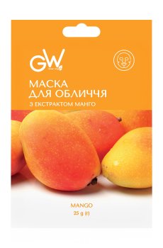 Тканевая маска для лица Green Way ФітоЛінія с экстрактом манго, 25 г