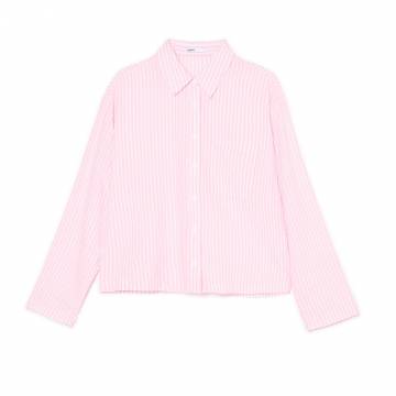 Cropp - Сорочка в смужку - пастельний рожевий Cropp - Сорочка в смужку - пастельний рожевий