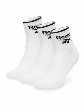 Reebok Набір з 3 пар низьких шкарпеток unisex R0362-SS24 (3-pack) Білий Reebok Набір з 3 пар низьких шкарпеток unisex R0362-SS24 (3-pack) Білий