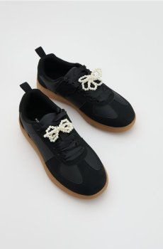 Reserved - Кеди з перлинками - чорний - 579GG-99X