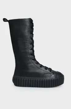 Женские черные кожаные ботинки S-HANAMI Черный 36 Diesel Y03133 PR013