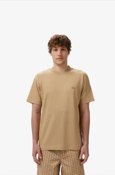 Мужская бежевая футболка Бежевый L Lacoste TH054102S