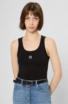 Женская черная майка Черный XS HUGO 50514489;001