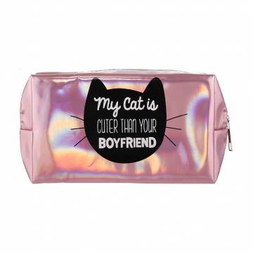 Косметичка Cosmo Shop My Cat is Cuter, 18.5*10.5*7.5 см, розовая, 1 шт (CS1135R) Косметичка Cosmo Shop My Cat is Cuter, 18.5*10.5*7.5 см, розовая, 1 шт (CS1135R)