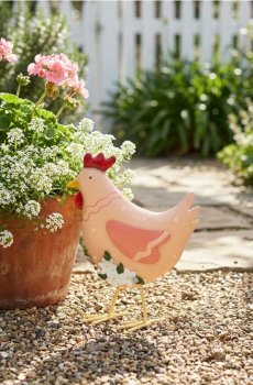 Садова декорація у вигляді курки - різнобарвний