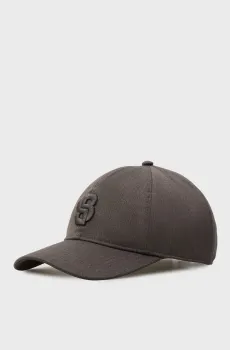 Мужская темно-серая кепка Серый ONESIZE BOSS 50555480;029