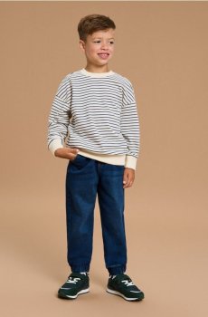 Джинси jogger - темно-синій