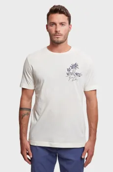 Мужская белая футболка SUNFADED PRINTED T-SHIRT Белый S Gant 2003322