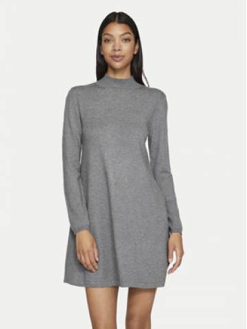 Vila Трикотажна сукня Comfy 14087511 Сірий Regular Fit Vila Трикотажна сукня Comfy 14087511 Сірий Regular Fit