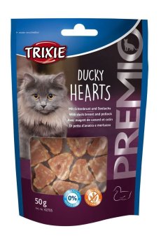 Лакомство для кошек Trixie Premio Ducky Hearts с уткой и минтаем, 50 г