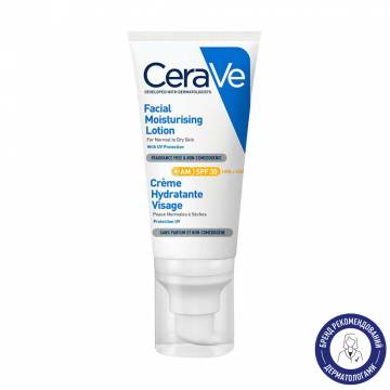 Дневной увлажняющий крем для лица CeraVe Facial Moisturising Lotion SPF 30 для нормальной и сухой кожи, 52 мл Дневной увлажняющий крем для лица CeraVe Facial Moisturising Lotion SPF 30 для нормальной и сухой кожи, 52 мл