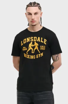 Мужская черная футболка THEWLES Черный XL Lonsdale 117858