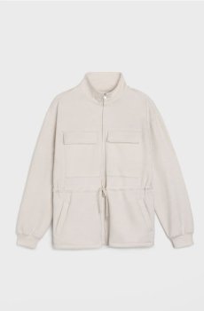 Кофта на блискавці зі стійкою з додаванням віскози «soft touch» - нюдовий