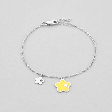 Серебряный браслет Minimal 661178э-yellow Серебряный браслет Minimal 661178э-yellow