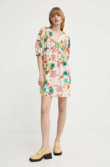 Платье BA&SH ARANCIA цвет бежевый mini oversize 1E24ARAN Платье BA&SH ARANCIA цвет бежевый mini oversize 1E24ARAN