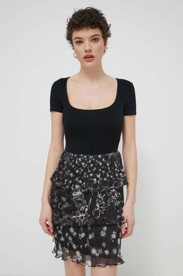 Платье Desigual SAN FRANCISCO цвет чёрный mini расклешённое 24SWVK23 Платье Desigual SAN FRANCISCO цвет чёрный mini расклешённое 24SWVK23