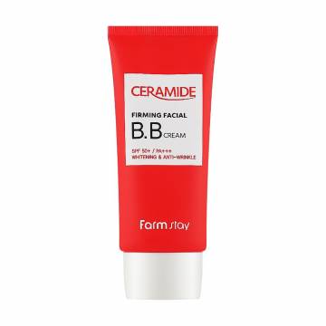 Укрепляющий BB-крем для лица FarmStay Ceramide Firming Facial BB Cream SPF 50 с керамидами, 50 мл Укрепляющий BB-крем для лица FarmStay Ceramide Firming Facial BB Cream SPF 50 с керамидами, 50 мл