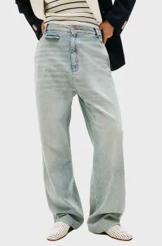 Женские голубые джинсы The Runway Collection Голубой 27-32 Tommy Hilfiger WW0WW47571