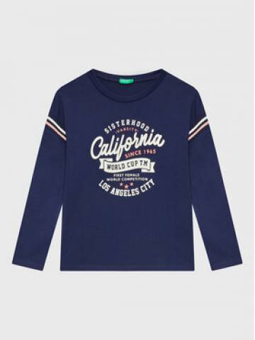 United Colors Of Benetton Блузка 3VR5C108Q Cиній Regular Fit United Colors Of Benetton Блузка 3VR5C108Q Cиній Regular Fit