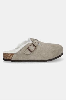 Детские замшевые шлепанцы Birkenstock Boston