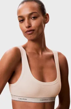 Женский бежевый топ UNLINED BRALETTE Бежевый XS Calvin Klein LV00QF8365