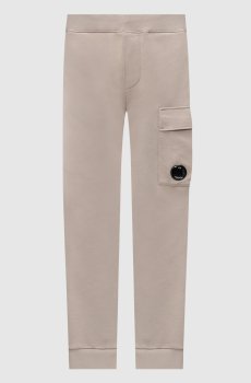 Серые джоггеры с логотип патч