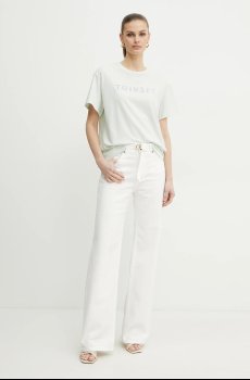 Хлопковая футболка Twinset