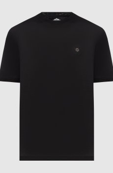 Черная футболка с монограммой