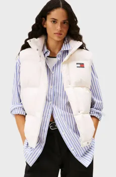 Женский белый жилет ALASKA Белый M Tommy Jeans DW0DW21627