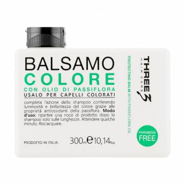 Бальзам Faipa Roma Three Hair Care Protecting Balm для окрашенных волос, с маслом пассифлоры, 300 мл