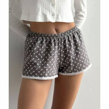 Шорты женские Miso Моно, хлопковые, цветочные, размер S (13408)