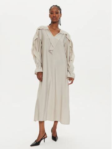 Karen by Simonsen Коктейльна сукня Penelope 10105047 Бежевий Loose Fit Karen by Simonsen Коктейльна сукня Penelope 10105047 Бежевий Loose Fit