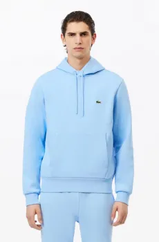 Мужская голубая толстовка Голубой S Lacoste SH9623HBP